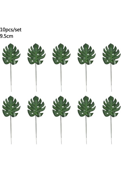 10 Adet-D Yapay Tropikal Monstera Palmiye Yaprakları Düğün Için Hawaii Parti Luau Yaz Plaj Doğum Günü Dekorasyon Ev Bahçe Sahte Bitki (Yurt Dışından) fiyatları