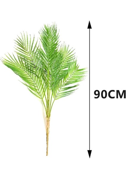 D 125-80 cm Büyük Yapay Palmiye Ağacı Bitki Ağaç Dalları Sahte Bitkiler Yapraklar Ev Dekorasyon Aksesuarları Bahçe Odası Ofis Dekor (Yurt Dışından)