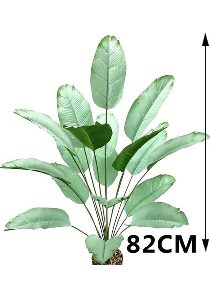 A-18LEAVES Yapay Bitkiler Dağınık Kuyruk Tropikal Büyük Yapay Palmiye Ağacı Bitki Muz Yaprakları Açık Bahçe Ev Ofis Dekorasyonu (Yurt Dışından)