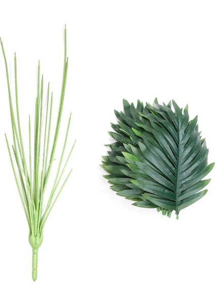 A-18LEAVES Yapay Bitkiler Dağınık Kuyruk Tropikal Büyük Yapay Palmiye Ağacı Bitki Muz Yaprakları Açık Bahçe Ev Ofis Dekorasyonu (Yurt Dışından) fiyatları