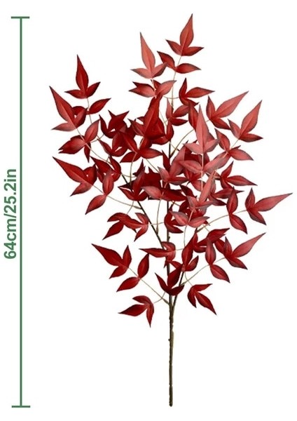 A3 Yapay Bitki Tek Nantian Bambu Şube Restoran Vazo Çiçek Aranjmanı Düğün Ev Dekorasyon (Yurt Dışından)