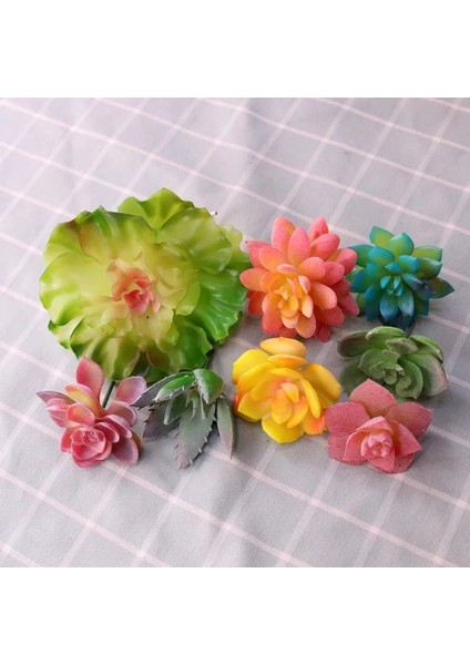 Fr Tian Shuang Lian Yeşil Yapay Succulents Bitkiler Masaüstü Mini Küçük Bonsai Ev Bahçe Yatak Odası Oturma Odası Ofis Dekorasyon Aksesuarları (Yurt Dışından)