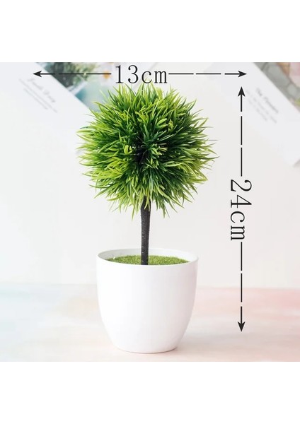 1 Kafa Feng Wei Cao Yeşil Yapay Çam Ağacı Monstera Farsça Çim Okaliptüs Bitkiler Bonsai Ev Aksesuarları Yatak Odası Oturma Odası Dekor Sahte Bitki (Yurt Dışından)