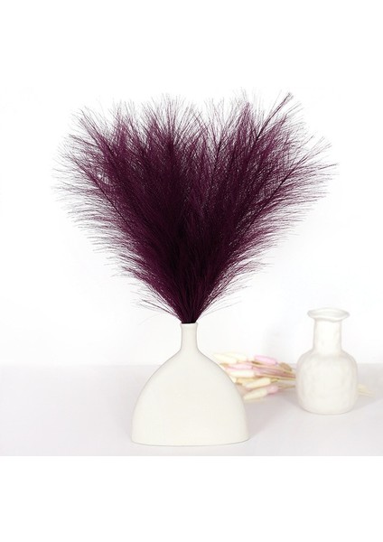 A18 7 Çatal 45 cm Yapay Pampas Çim Buket Yeni Yıl Tatil Düğün Parti Ev Dekorasyonu Bitki Simülasyon Kurutulmuş Çiçek Kamış (Yurt Dışından)