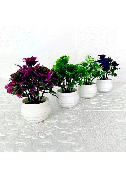 6 10X14 cm Tropikal Palmiye Yaprakları Bonsai Yapay Bitkiler Pot Kaplumbağa Yaprağı Çim Saksı Sahte Çiçekler Düğün Ev Bahçe Masa Dekorasyon Için (Yurt Dışından)