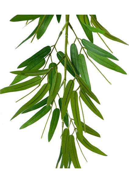 A04652-1PC 1m Yapay Bambu Yaprakları Çiçek Aranjmanı Yapay Bahar Bitki Uzun Çubuk Okaliptüs Yaprakları (Yurt Dışından)