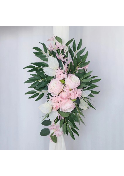 Option5 E 2 Parça Düğün Buketleri Düğün Sırası Kemer Arka Plan Dekorasyon Düğün Fotoğrafçılığı Çiçek Standı Aksesuarları (Yurt Dışından) fırsatları