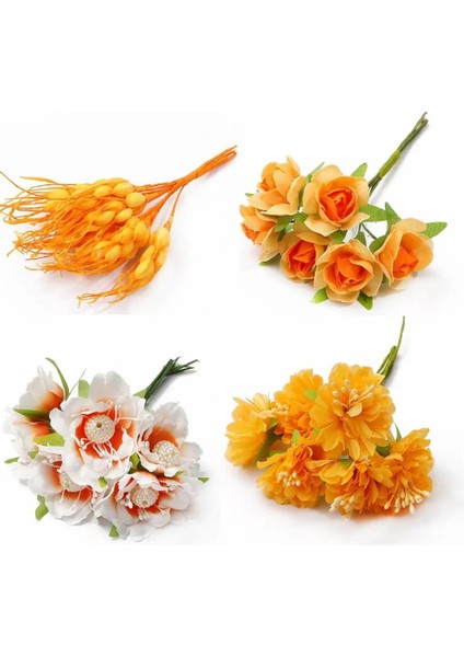 Stil 3 6/10/12/50/60/70/90/288 Adet Karışık Portakal Çiçeği Kiraz Ercik Meyveleri Paketi Dıy Noel Düğün Pastası Hediye Kutusu Çelenkler Dekor (Yurt Dışından) fırsatları