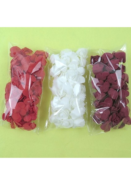 Redwhiteburgundy 200 Adet 100/1000 Adet 3.0 Mini Gül Yapay 3.5 cm Köpük Güller Pe Çiçek Kafa Dıy Oyuncak Ayı Tavşan Paskalya Doğum Günü Sevgililer Günü Ev Dekorasyonu (Yurt Dışından)