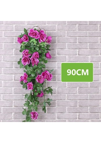 N Asılı Yapay Ipek Morning Glory Taklit Çiçek Askılığı Düğün Bahçe Dekor Sahte Bitki Canlı Renk Çiçek Duvar Dekor (Yurt Dışından)