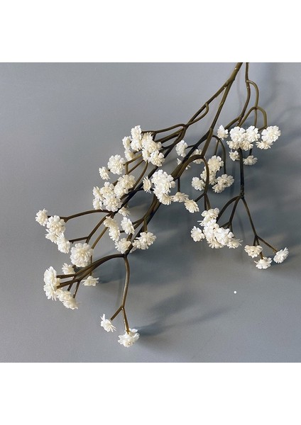 Beyaz 62 Cm/adet 81 Yüksek Kaliteli Küçük Çiçekler Sonbahar Renk Hissediyorum Yumuşak Kauçuk Gypsophila Kuru Çiçek 6 Renk Pvc Buket Ev Dekorasyon (Yurt Dışından)