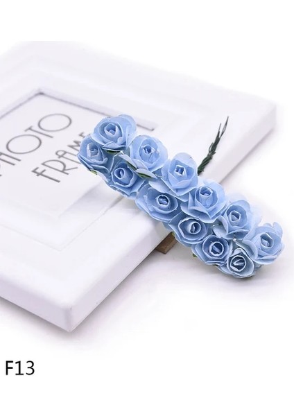 F13 144 Adet 72-144 Adet 2 cm Mini Gül Çiçek Kağıt Yapay Çiçekler Kafa Düğün Buket Scrapbooking Hediye Kutusu Gül Çelenk Parti Süslemeleri (Yurt Dışından)