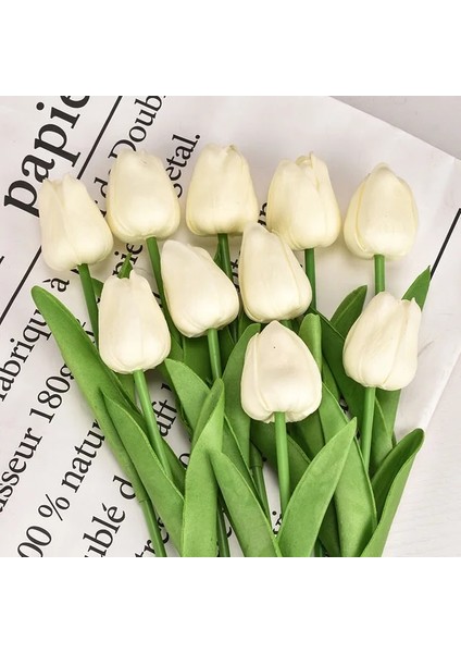 Renk 3 3 Adet 3/5/10 Adet Lale Çiçek Yapay Lale Buketi Pe Köpük Sahte Çiçek Düğün Töreni Için Dekor Ev Bahçe Buketi (Yurt Dışından)