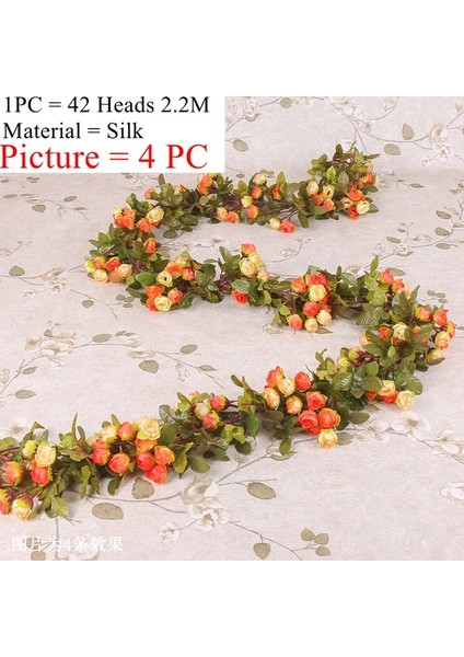 25505 1 Adet Zerolife Yapay Çiçek Dekor Gül Ipek Çiçek Çelenk Düğün Dekorasyon Için Simülasyon Kurutulmuş Sarmaşıklar Ev Bahçe Süslemeleri (Yurt Dışından)