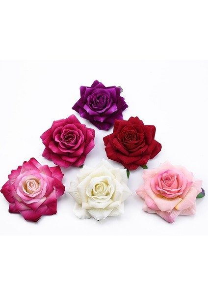 Stil 2 50 Adet 50 Adet 10 cm Büyük Güller Yapay Çiçek Ev Dekorasyon Noel Çelenkler Düğün Gelin Aksesuarları Gümrükleme Şapkalar Broş (Yurt Dışından) indirimleri
