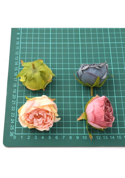 Yeşil 10 Adet 5 cm Yağlıboya Vintage Gül Yapay Ipek Çiçek Başları Düğün Dekorasyon Dıy Çelenk Scrapbooking Craft Sahte Çiçekler (Yurt Dışından) fırsatları