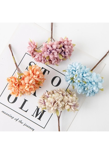 Kırmızı 6 Adet/paket Yapay Çiçekler Ipek Karanfil Mini Buket Düğün Çelenkler Noel Ev Dekor Için Karalama Defteri Gelin Aksesuarları (Yurt Dışından) modelleri