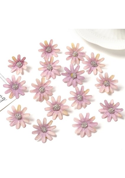 Soluk Pembe 50 Adet 50/100 Adet Yapay Çiçekler Küçük Papatyalar Ev Deco Düğün Dekorasyon Sahte Çiçek Dıy Çelenk Zanaat Takı Gelin Aksesuarları (Yurt Dışından)
