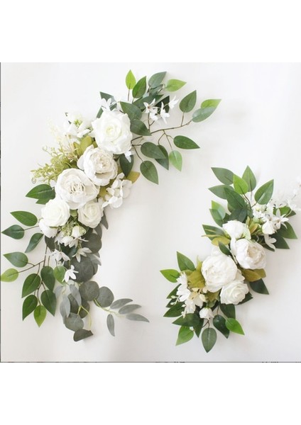 Seçenek 9 B Büyük 2 Adet Yapay Çiçek Swag Çiçek Swag Çelenk Düğün Kemer Çiçek Kiti Burcu Için Rustik Yapay Çiçek Swag Arch Dekor (Yurt Dışından)
