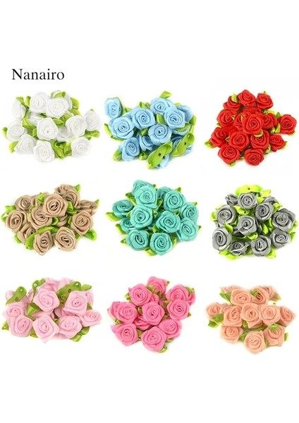 Mıx 50 Adet/grup 2 cm Yapay Ipek Mini Gül Çiçek Başları Yapmak Saten Kurdele El Yapımı Dıy Zanaat Scrapbooking Düğün Dekorasyon Için (Yurt Dışından)