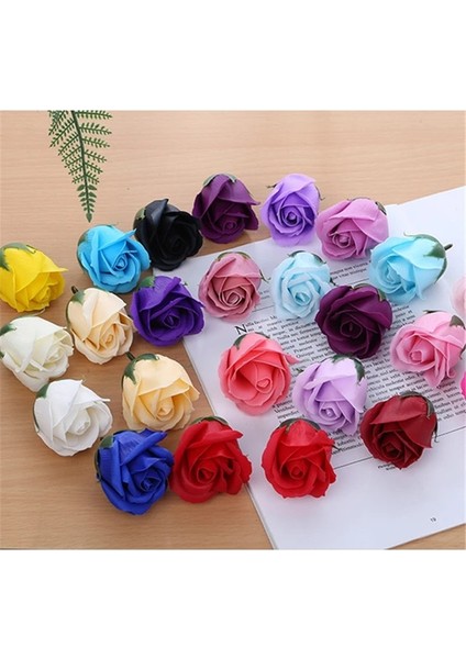 Rastgele Karışım 20 Adet 10/20 Parça Sabun Güller Kafaları Düğün Sevgililer Günü Hediyesi Dekoratif Çiçek Duvar Diy Hediyeler Kutusu Ev Dekor Yapay Çiçekler (Yurt Dışından)
