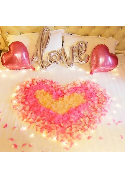 Sarı 100 Adet 100/500/1000 Adet Yapay Gül Yaprakları Romantik Yapay Çiçek Ipek Yaprakları Sevgililer Günü Düğün Çiçek Petal Dekorasyon (Yurt Dışından)