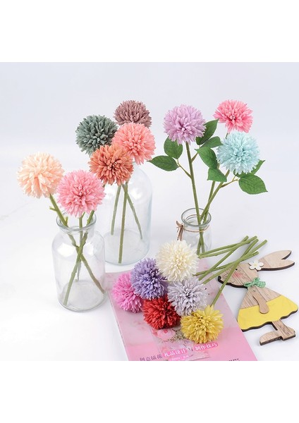 Gül Kırmızı 5 Adet 3/5 Adet Ortanca Yapay Çiçekler Buket Ev Yatak Odası Dekoru Düğün Dekorasyon Zanaat Vazolar Çiçek Aranjmanı Aksesuarları (Yurt Dışından) modelleri