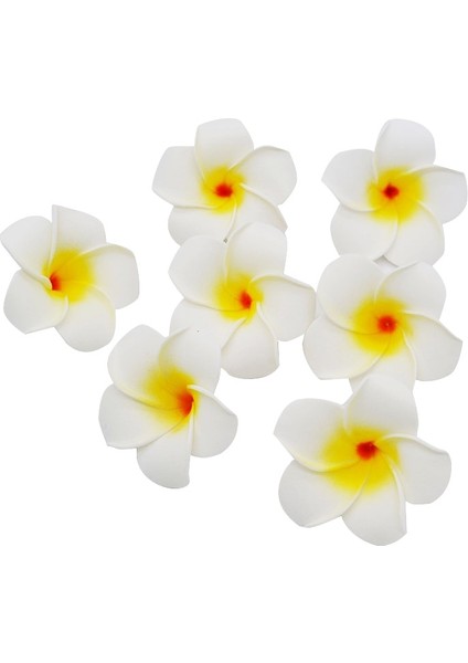 H06 7 cm 10 Adet/grup Plumeria Hawaiian Pe Köpük Frangipani Yapay Çiçek Headdress Çiçekler Yumurta Çiçekler Düğün Dekorasyon Parti Malzemeleri (Yurt Dışından)