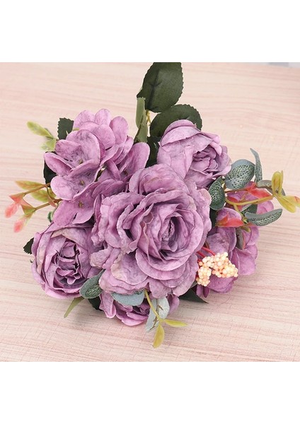 Beyaz Avrupa Ipek Şakayık Yapay Çiçek Dekorasyon Buket Düğün Gelin Holding Çiçekler Ev Düzenleme Sahte Çiçekler (Yurt Dışından) indirimleri