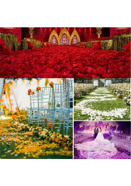 Mor 1000PCS 500/1000PCS Yapay Gül Yaprakları Renkli Romantik Düğün Yıldönümü Ipek Gül Çiçek Düğün Dekorasyon Için Güller Malzemeleri (Yurt Dışından)