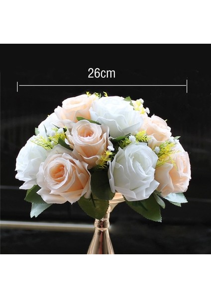 Şampanya Çiçeği Yapay Şakayık Gül Ortanca Sıra Düğün Arka Plan Sahte Çiçek Duvar Dekorasyonu Dıy Kombinasyonu Düğün Kemer Düzenlemesi (Yurt Dışından)