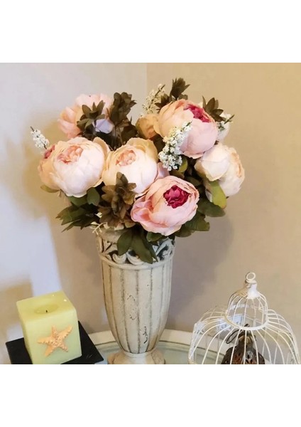 L 1 Demet Avrupa Yapay Şakayık Çiçekleri Ipek Sahte Çiçekler Düğün Parti Ev Dekorasyon Çiçek Buketi Çelenk Dıy Scrapbooking (Yurt Dışından) modelleri