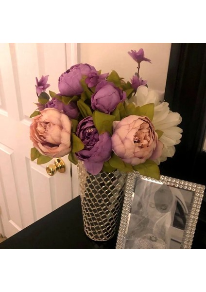 L 1 Demet Avrupa Yapay Şakayık Çiçekleri Ipek Sahte Çiçekler Düğün Parti Ev Dekorasyon Çiçek Buketi Çelenk Dıy Scrapbooking (Yurt Dışından) fırsatları