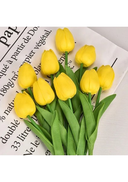 Renk 2 5 Adet 3/5/10 Adet Lale Çiçek Yapay Lale Buketi Pe Köpük Sahte Çiçek Düğün Töreni Için Dekor Ev Bahçe Buketi (Yurt Dışından)