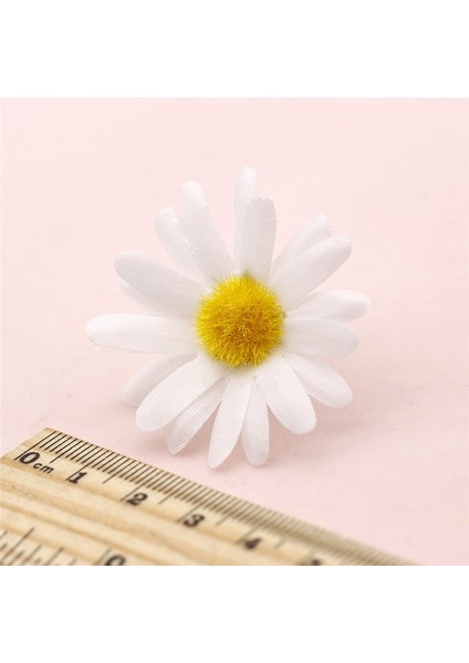 4 cm Fuşya 10 Adet/grup Ipek Yapay Çiçekler Papatya Sahte Çiçekler Yaz Plaj Fotoğrafçılığı El Yapımı Dıy Düğün Ev Dekorasyon Aksesuarları (Yurt Dışından)