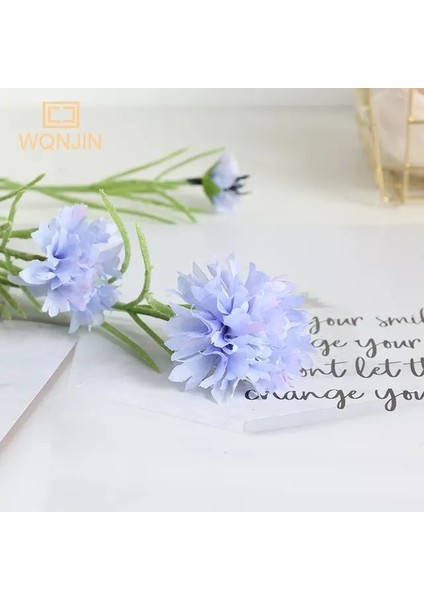 Açık Mavi Iskandinav Mavi Uzun Dal Yıldızlı Peygamber Çiçeği Ipek Yapay Çiçekler Ev Düğün Parti Dekorasyon Flore Fleurs Artificielles (Yurt Dışından)