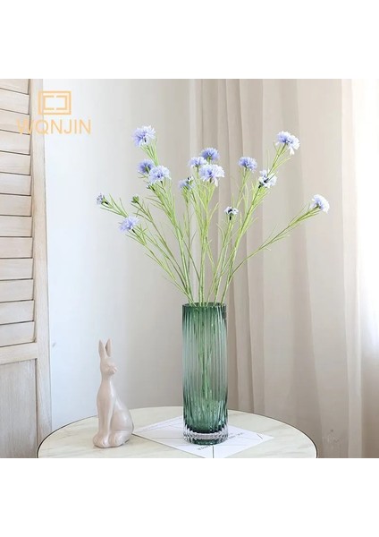 Açık Mavi Iskandinav Mavi Uzun Dal Yıldızlı Peygamber Çiçeği Ipek Yapay Çiçekler Ev Düğün Parti Dekorasyon Flore Fleurs Artificielles (Yurt Dışından) modelleri