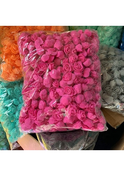 Gül Kırmızı 100 50/100/200/500 Adet 3 cm Köpük Gül Ayı Yapay Çiçekler Diy Hediyeler Kutusu Düğün Dekoratif Noel Ev Dekor 20 Renk (Yurt Dışından)
