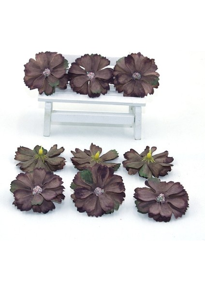 19 Sıcak 50 Adet 4.5 cm Papatya Çiçeği Kafa Mini Ipek Yapay Çiçek Dekorasyonu Ev Düğün Dekorasyon Dıy Çelenk Headdress Fa (Yurt Dışından)