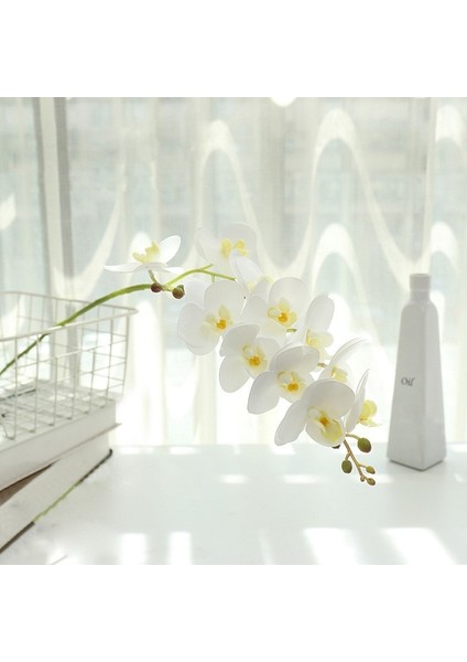 Gül Kırmızı Orkide 80 cm Büyük 3D 11/7 Kafaları Pvc Yapay Çiçek Orkide Phalaenopsis Saksı Bitkileri Peyzaj Düğün Çiçek Aranjmanı Ev Dekor (Yurt Dışından) modelleri