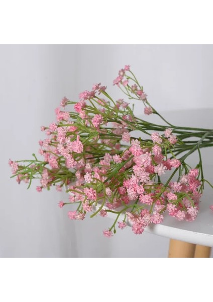 Açık Pembe 1 Adet 5/1 Adet Gypsophila Yapay Çiçek Beyaz Pembe Mavi Bebek Nefes Plastik Buket Ev Dekoratif Dıy Düğün Parti Dekorasyon (Yurt Dışından)