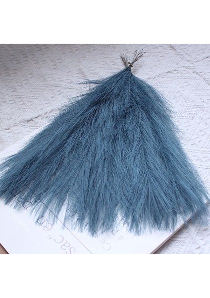 Göl Mavisi 10 Adet Yapay Kabarık Pampas Çim Buketi 10 Adet Düğün Parti Dekorasyon Boho Sahte Kamış Bitki Çiçekler Dıy Odası Ev Dekor Için Çiçek (Yurt Dışından)