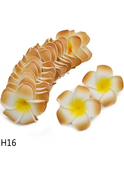 I-1-H16 9 cm 30 Adet 5/6/7/8/9 cm Pe Köpük Plumeria Çiçekler Dıy Yapay Çelenk Headdress Frangipani Yumurta Çiçek Kafaları Hawaii Düğün Dekor (Yurt Dışından)