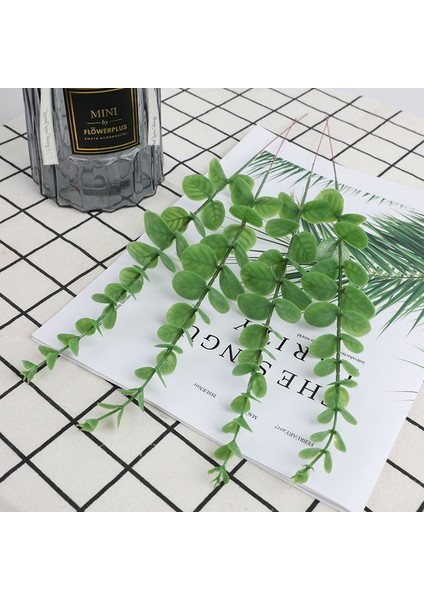 Açık Yeşil 5 Adet Dıy Yapay Okaliptüs Duvar Asılı Dekorlar Yeşillik Boho Ev Dekorasyonu Çiftlik Evi Rustik Bitkiler Düğün Süslemeleri Için (Yurt Dışından)