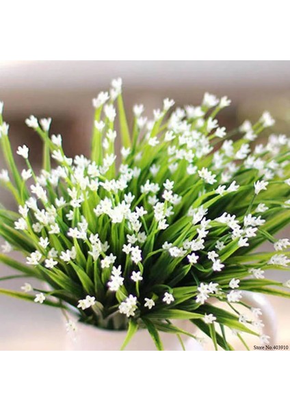 M 7-Çatal Plastik Yapay Çiçekler Yeşil Suni Çim Bitkiler Ev Ofis Masası Dekoratif Yapraklar Parti Dekorları Bitkiler 5 Renk (Yurt Dışından) modelleri