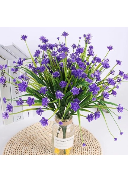 M 7-Çatal Plastik Yapay Çiçekler Yeşil Suni Çim Bitkiler Ev Ofis Masası Dekoratif Yapraklar Parti Dekorları Bitkiler 5 Renk (Yurt Dışından) indirimleri