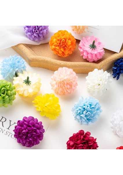 Renk 5 50PC Yapay Ortanca Çiçekler Düğün Bahçe Gül Arch Ev Partisi Dekoru Noel Diy Şeker Kutusu Sahte Ipek Karalama Defteri Bitkiler (Yurt Dışından) modelleri