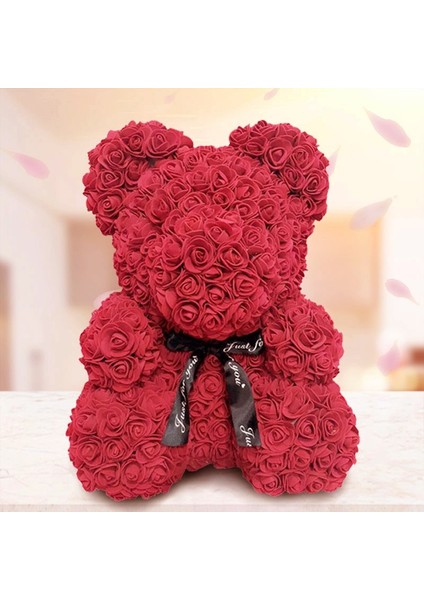 Kahverengi Beyaz Kırmızı Dropshipping 40 cm Teddy Bear Of Rose Yapay Çiçekler Pe Gül Ayı Kadınlar Için Sevgililer Düğün Noel Hediye Kutusu Ev Dekor (Yurt Dışından) indirimleri