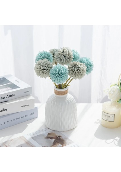Mor 1 Parça 5 Adet Ipek Ortanca Düğün Araba Dekoratif Çiçekler Noel Süslemeleri Vazo Ev Scrapbooking Yapay Bitkiler Için (Yurt Dışından)