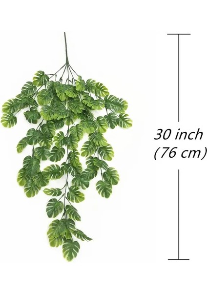 Kaplumbağa Yaprağı Yapay Asılı Bitkiler Asılı Bambu Yaprakları Asma Kaplumbağa Yaprağı Bitki Şanslı Bambu Noel Sonbahar Parti Ev Duvar Dekorasyonu (Yurt Dışından)